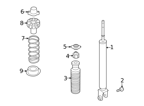 Shocks & Components for 2015 INFINITI Q40 #0