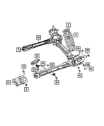 68142534AA - Rear Suspension: Rear Coil Spring, Left for Mopar Image