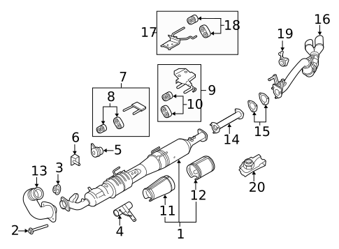 Exhaust Components for 2019 Ford F-350 Super Duty #0