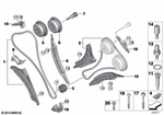 11318658027 - Engine: Timing Chain with Tensioner Rail for BMW: 550i, 550iX, 650i, 650iX, 750i, 750iX, 750Li, 750LiX, 760iX, BMW ALPINA B6, BMW ALPINA B7, BMW ALPINA B7L, BMW ALPINA B7LX, BMW ALPINA B7X, BMW ALPINA B8, BMW ALPINA XB7, M5, M5 CS, M550iX, M6, M8, M850iX, X5 50iX, X5 M, X5 M Comp., X5 M50iX, X5 M60iX, X6 50iX, X6 M, X6 M Comp., X6 M50iX, X6 M60iX, X7 50iX, X7 M50iX, X7 M60iX, XM, XM Label Image image