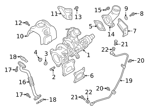 Turbocharger & Components for 2025 Mitsubishi Eclipse Cross #0