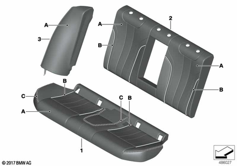 Seats Rear for 2019 BMW 530eX #1