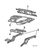 5830710132 - Body: Panel Below Gate for Toyota: Starlet Image