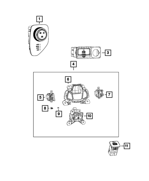 Switches for 2015 Jeep Renegade #2