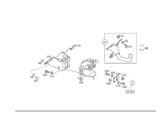 23156199 - Trailer Coupling: Trailer Coupling for Mercedes-Benz: G55 AMG, G550, G550 4x4, G63 AMG, G65 AMG Image image
