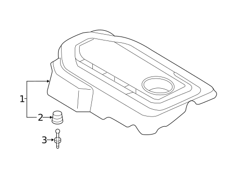 Engine Appearance Cover for 2017 Hyundai Santa Fe Sport #0