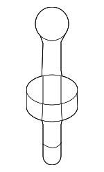 292432GGA0 - Engine: Engine Cover Stud for Hyundai: Santa Fe, Santa Fe Sport, Sonata, Tucson Image