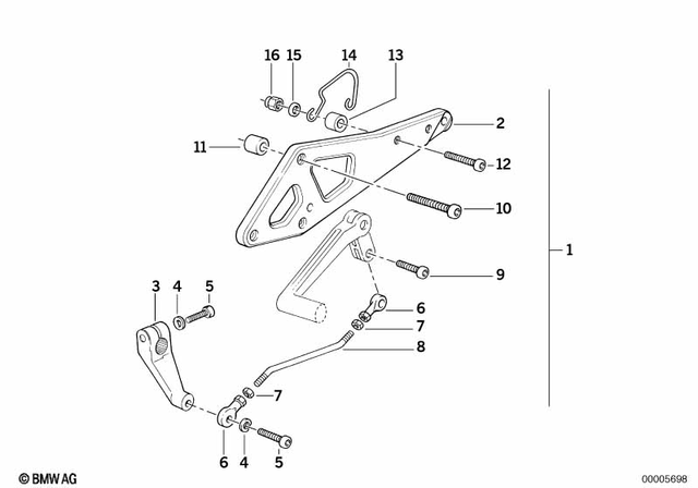 7119936439 - Frame and Mounting Parts: Washer - 5.3-140 Hv-zns for BMW-Motorrad Image