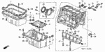 11000PLM810 - Engine: BLOCK ASSY., CYLINDER (DOT) for Honda Image