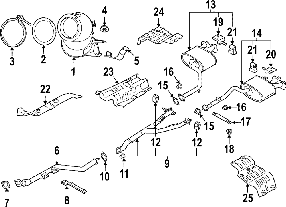 ベース SMIGER G-B50 T4 2022-2023 Kia Stinger Rear Muffler 28710-J5450 | TascaParts.com