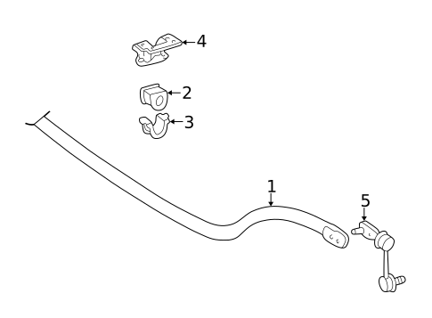 Stabilizer Bar & Components for 2003 Lexus GS300 #0