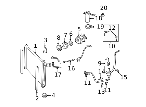 Hardware, Fasteners & Fittings for 2004 Ford Mustang #0