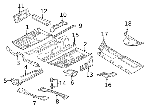 Floor & Rails for 2009 Volkswagen Passat #1
