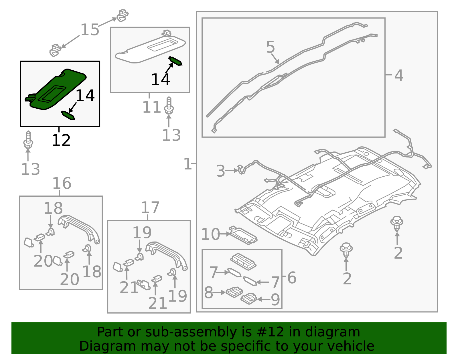 KF68-69-320E-75 - Sun-Visor - 2013-2016 Mazda CX-5 | Mazda Swag