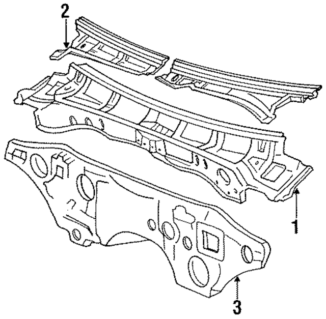 5570022890 - Body: Cowl Top Panel for Toyota Image
