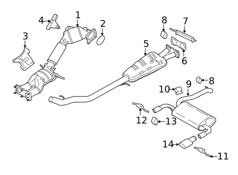 Exhaust Components for 2015 Volvo XC60 #0
