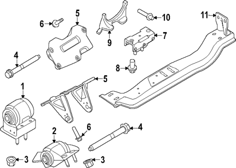 Engine & Trans Mounting for 2024 Ford F-450 Super Duty #0