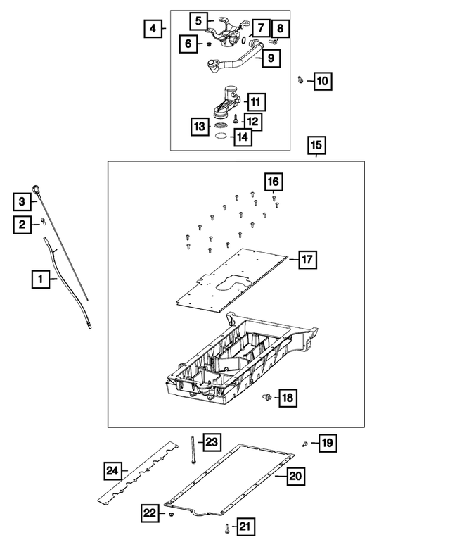5037851AB - 8.4L Gas; Engine: Engine Oil Level Indicator for Mopar Image