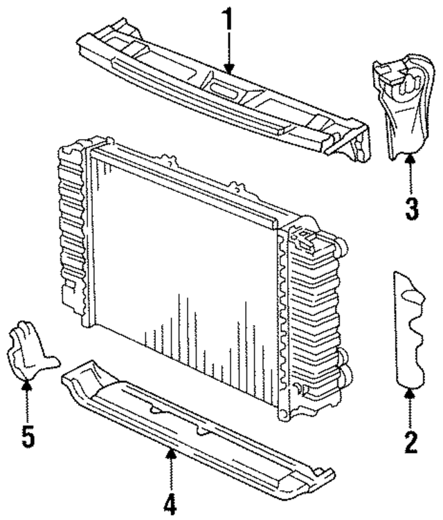 92850103303GRV - Cooling System: Upper Tie Bar for Porsche Image