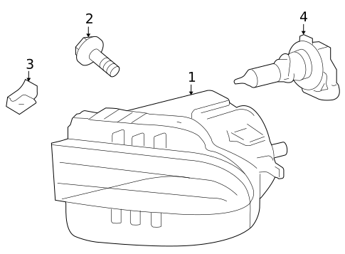 Bulbs - Chassis for 2011 Lexus GS450h #3