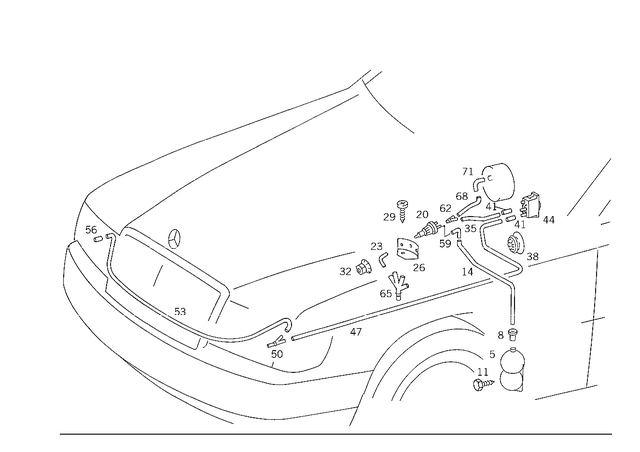 8997178164 - Vacuum System: Grommet for Mercedes-Benz Image image