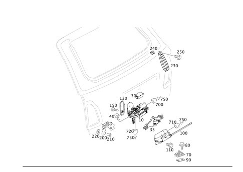 Locking System for 1996 Mercedes-Benz E320 #0