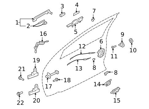 Rear Door for 2007 Mitsubishi Outlander #1