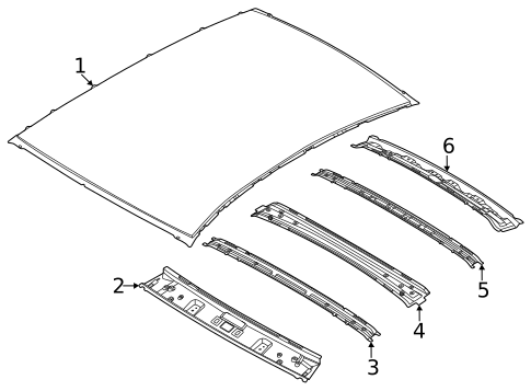 Roof & Components for 2025 Kia K5 #0