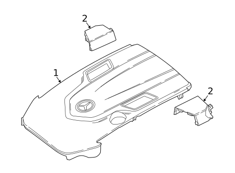 Engine Appearance Cover for 2019 Mercedes-Benz S 560 #1