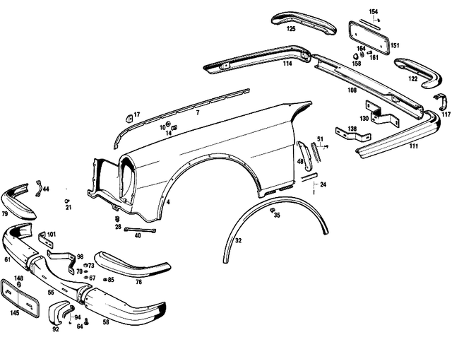 1008880115 - : Radiator Grille Shell for Mercedes-Benz Image