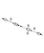 68615961AC - : Axle Half Shaft for Mopar Image