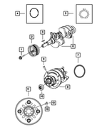 5066737AB - 3.7L Gas; Engine: Crankshaft Bearing Package for Mopar Image