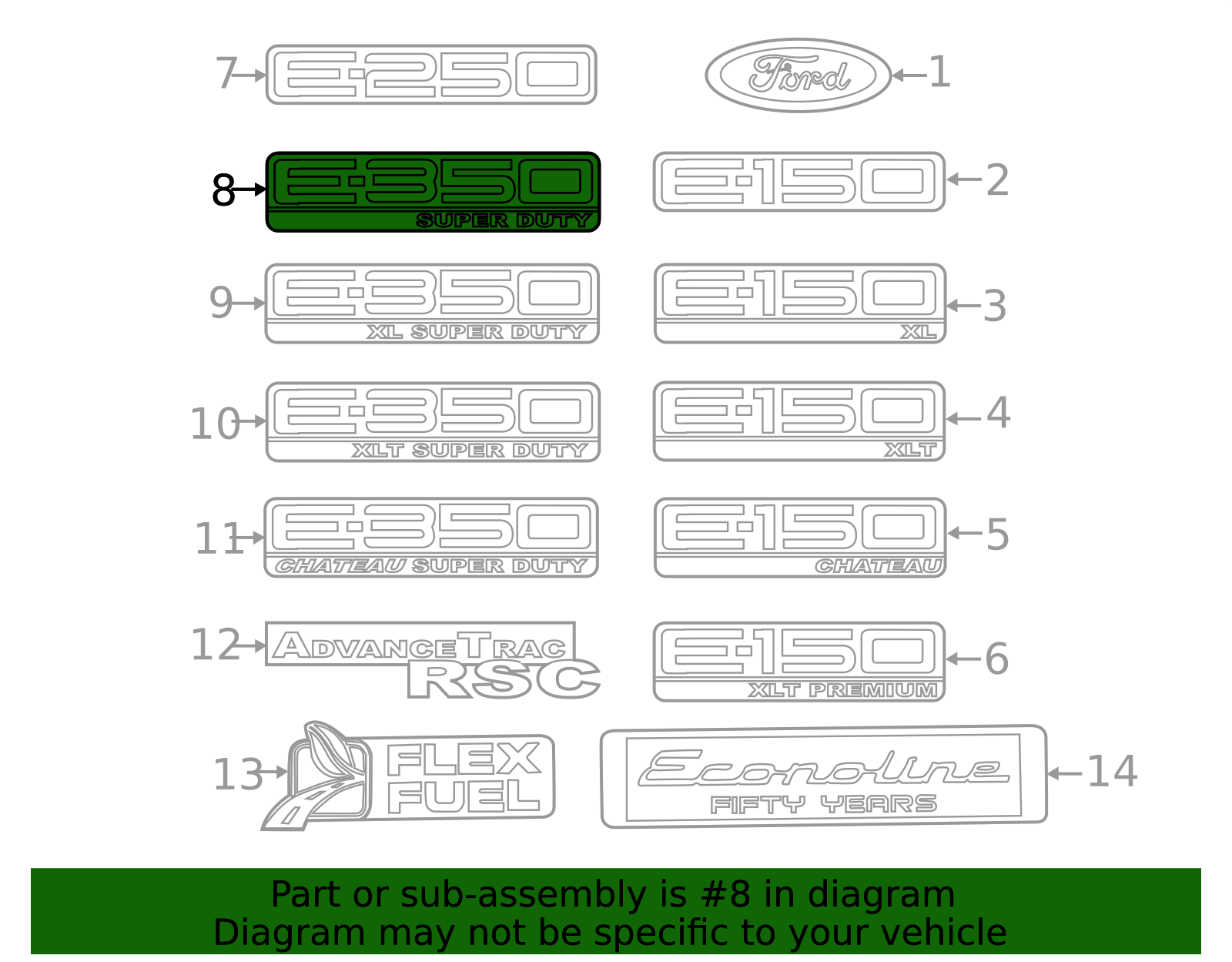 2007-2020 Chevrolet Tahoe Briht Chrome Tahoe Name Plate 15825693 | OEM Parts Online