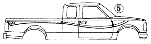 Stripe Tape for 1993 Ford Ranger #4