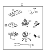 68022580AC - Mopar Accessories - Component Parts: Overhead Dvd Assembly for Mopar Image