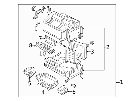Heater Components for 1996 Subaru Impreza #0