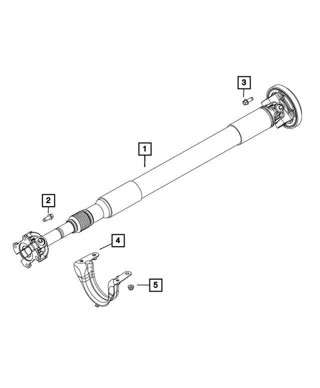 « 68488593AA – Differential and Drive Line : Roulement Central Arbre Transmission Support pour Mopar Image »