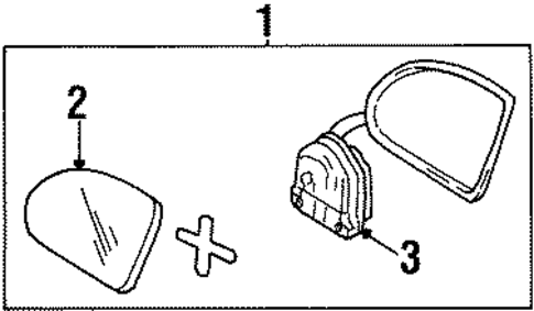 Outside Mirrors for 1998 Oldsmobile Silhouette #0