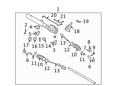 Steering Gear & Linkage for 2011 Hyundai Genesis #0