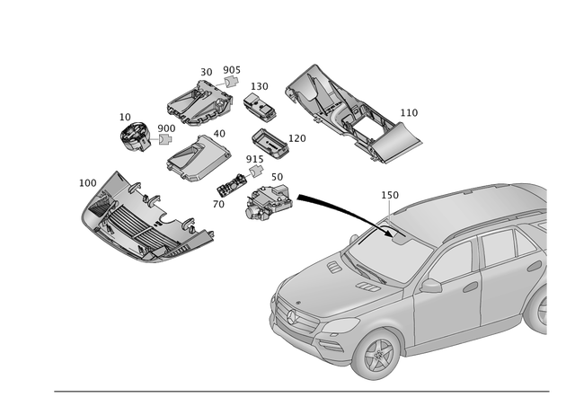 9009315 - Electrical System: Control Unit for Mercedes-Benz: E550 Image image