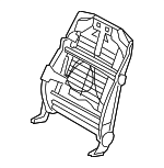 52109160684 - Body: Seat Back Frame for BMW: 528i, 528i xDrive, 535i, 535i GT, 535i GT xDrive, 535i xDrive, 550i, 550i GT, 550i GT xDrive, 550i xDrive, 750i, 750Li, ActiveHybrid 5, M5 Image