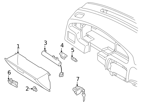 Glove Box for 1998 Nissan Altima #0