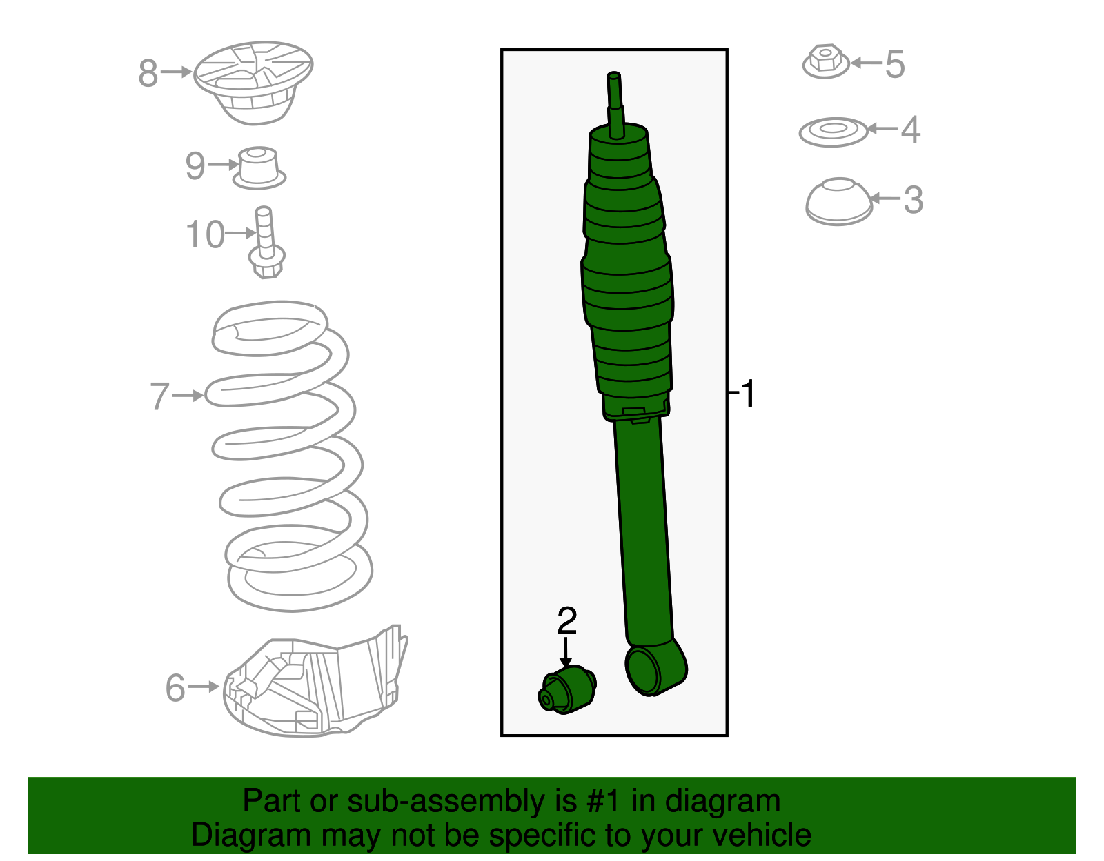 2013-2016 Acura RDX Shock Absorber 52610-TX4-A02 | OEM Parts