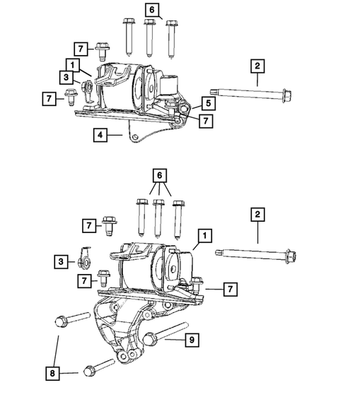 Engine Mounting for 2008 Jeep Compass #4