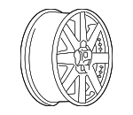 9593400 - Suspension: Wheel, Alloy for Buick: Rainier | GMC: Envoy, Envoy XL, Envoy XUV | Oldsmobile: Bravada Image
