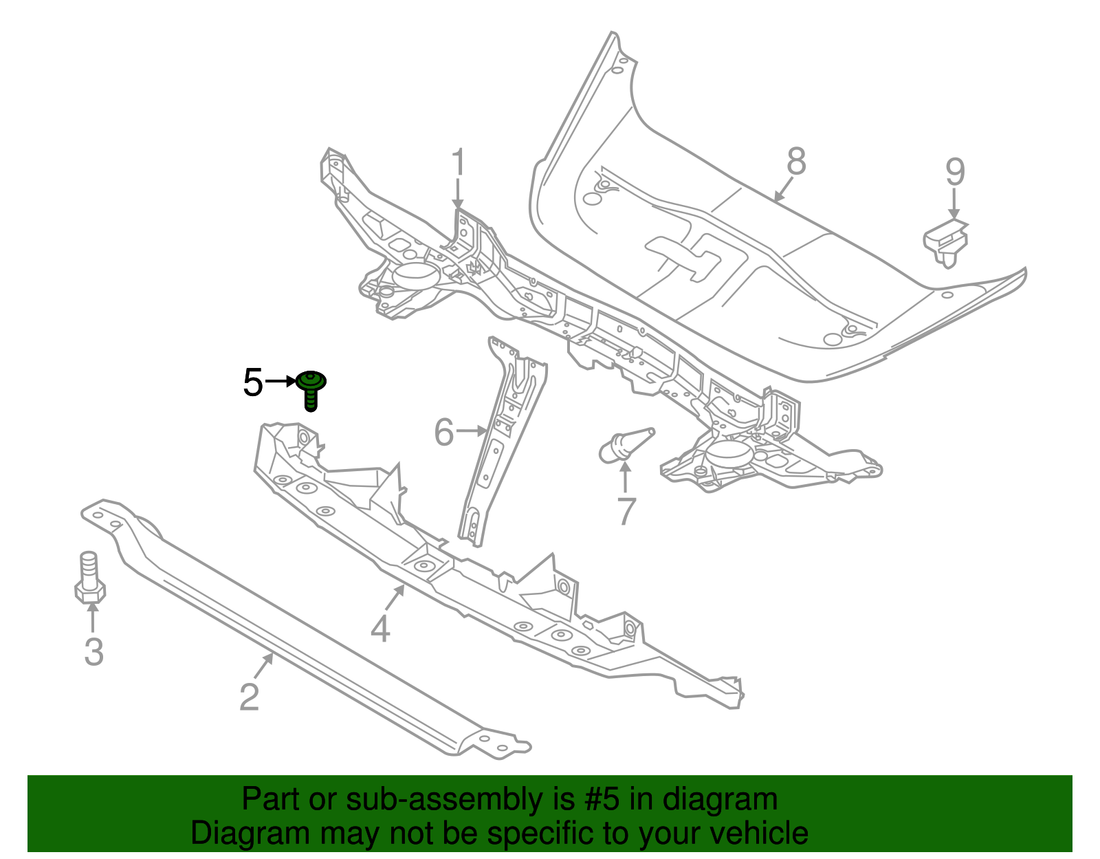 Support Bracket Bolt - Porsche (N-910-145-01)