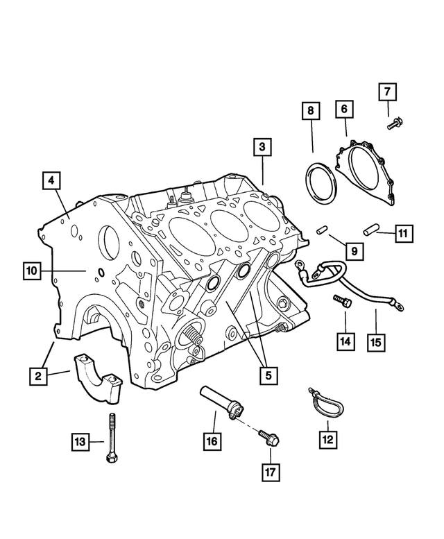R1635488 - Engine 3.5L Six Cylinder: Short Block for Mopar Image image