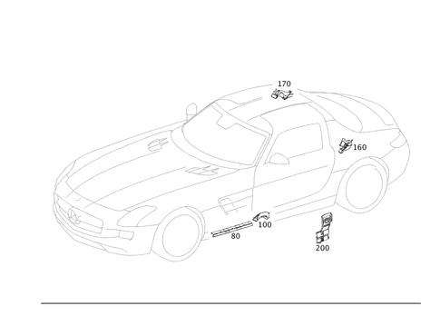 Cable Cover and Cable Ducts for 2014 Mercedes-Benz SLS AMG #0