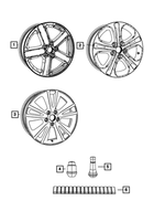 1HQ21SZ0AD - : Wheel, Alloy for Dodge: Durango | Jeep: Grand Cherokee Image