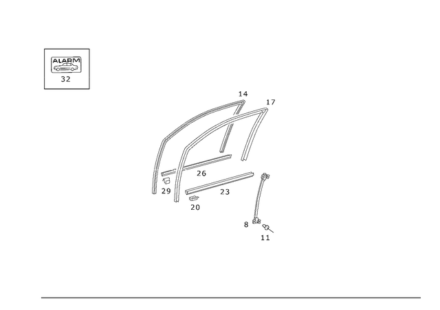 910002004129 - Front Doors: Rivet for Mercedes-Benz Image image